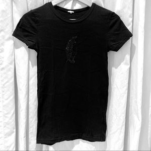 Sequin penguin t-shirt